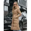 Moteriška žieminė šviesiai ruda striukė Elan