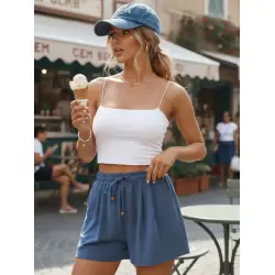 Moteriški mėlyni šortai Summer Trip