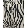 Moteriški juodi/balti šortai Zebra