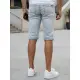 Vyriški mėlyni džinsiniai šortai Comfort