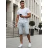 Miesten siniset Comfort-farkkushortsit