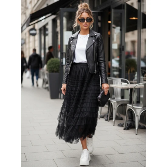 Moteriškas juodas sijonas Pastella Sijonai