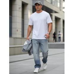 Vyriški šviesiai mėlyni džinsai Lisabon