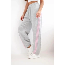 Moteriškos pilkos laisvalaikio kelnės Sport