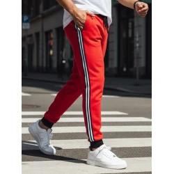 Vyriškos raudonos laisvalaikio kelnės Harin