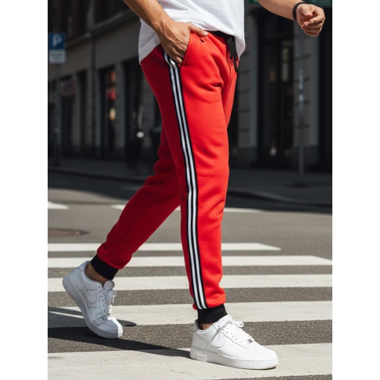 Vyriškos raudonos laisvalaikio kelnės Harin UX4421