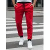 Men's red casual trousers Harin UX4421