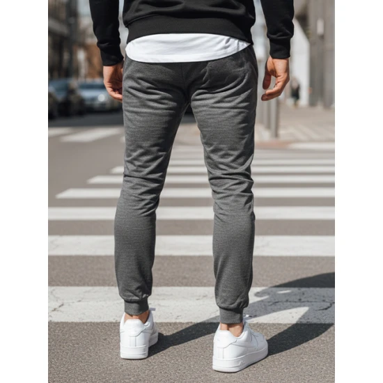 Vyriškos tamsiai pilkos spalvos kelnės Active Laisvalaikio kelnės