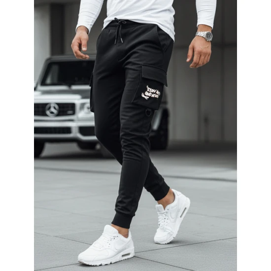 Vyriški juodos spalvos jogeriai Citytown Džinsai ir Jogeriai