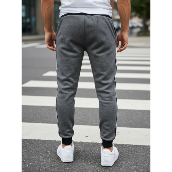 Vyriškos tamsiai pilkos laisvalaikio kelnės Harin UX4423