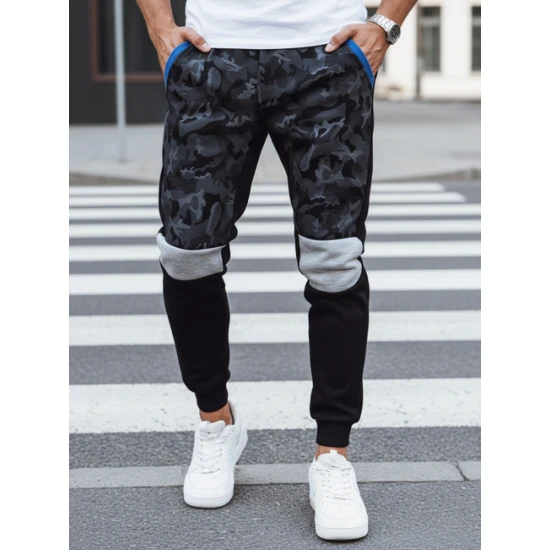 Vyriškos juodos laisvalaikio kelnės Army UX4429