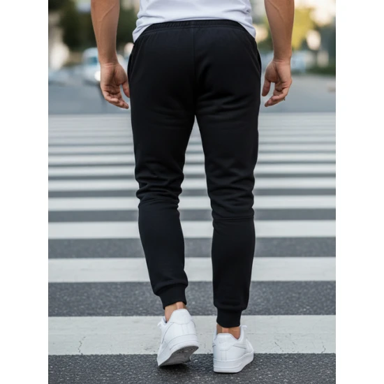 Vyriškos juodos laisvalaikio kelnės Army UX4429