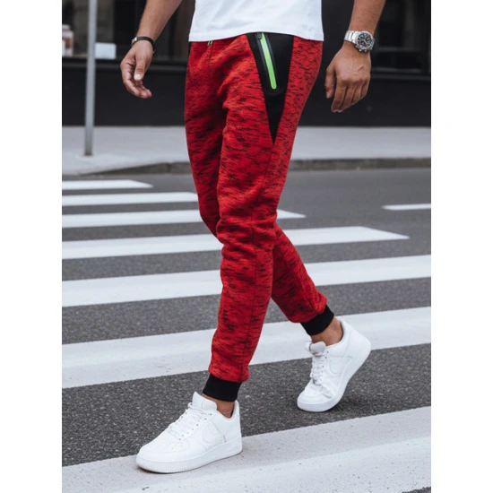 Vyriškos raudonos spalvos laisvalaikio kelnės Klorun Laisvalaikio kelnės