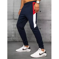 Vyriškos tamsiai mėlynos laisvalaikio kelnės Kenny