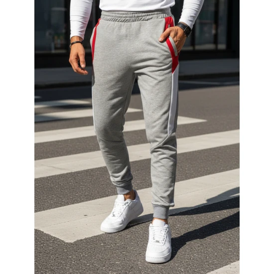 Vyriškos pilkos laisvalaikio kelnės Kenny Laisvalaikio kelnės