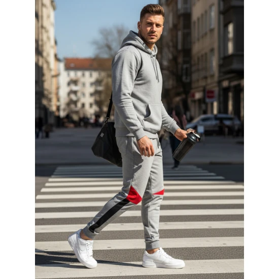 Vyriškos pilkos laisvalaikio kelnės Anton Laisvalaikio kelnės