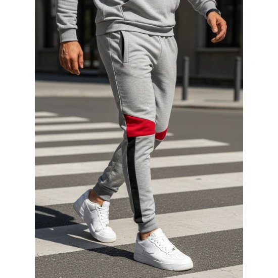 Vyriškos pilkos laisvalaikio kelnės Anton Laisvalaikio kelnės