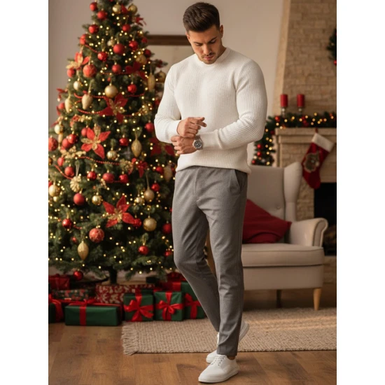 Vyriškos tamsiai pilkos kelnės Rio