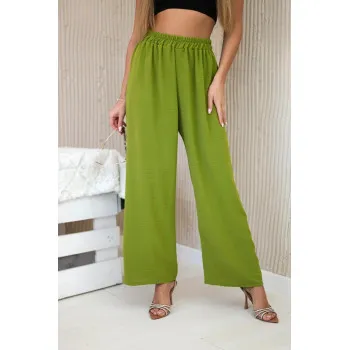 Damskie spodnie w kolorze khaki „Roma”