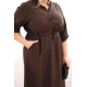 Moteriška tamsiai ruda suknelė Eris