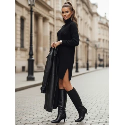 Moteriška megzta juodos spalvos suknelė Fuerta