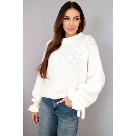 Moteriškas baltas megztinis Fango