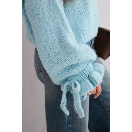 Moteriškas mėlynas megztinis Fango