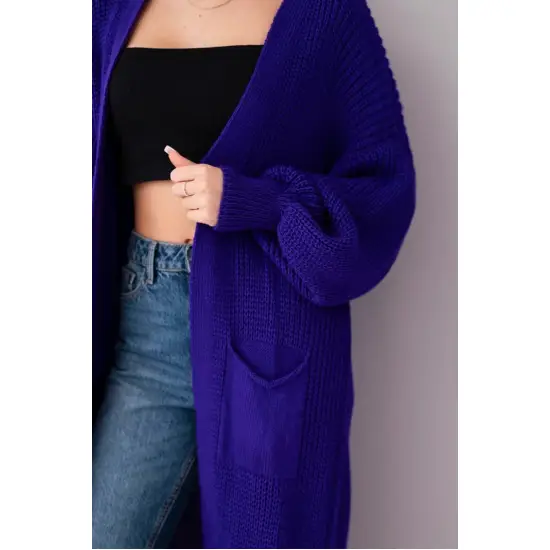 Moteriškas violetinis kardingas Lemon