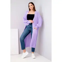Moteriškas šviesiai violetinis kardingas Lemon