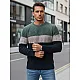 Miesten khaki ja tummansininen villapaita Epic