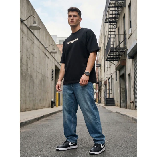 Vyriški juodi marškinėliai Patron Marškinėliai su užrašais