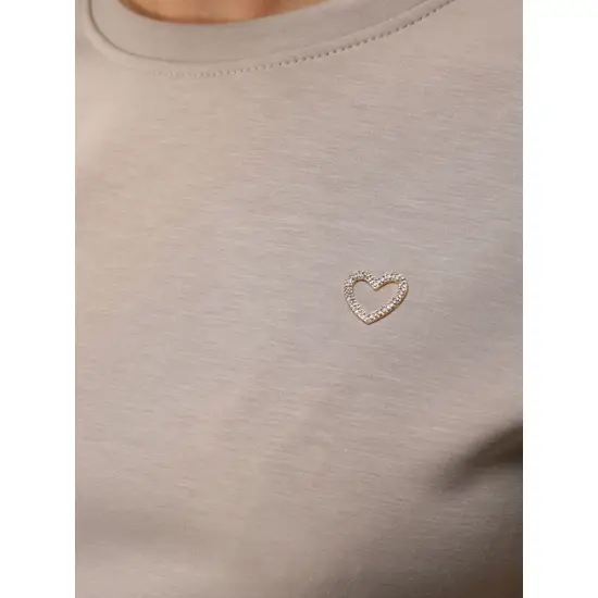 Moteriškas tamsiai rusvas komplektas Heart