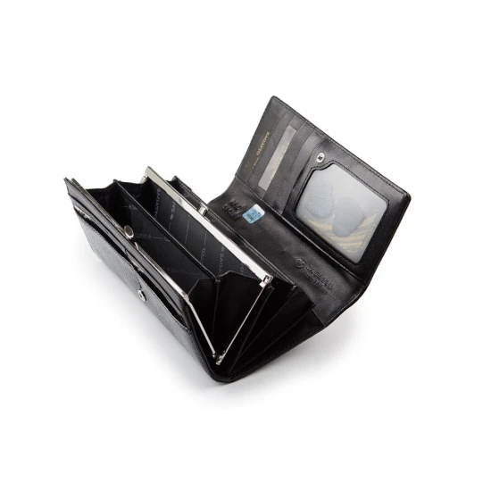 Moteriška juoda piniginė Nicol