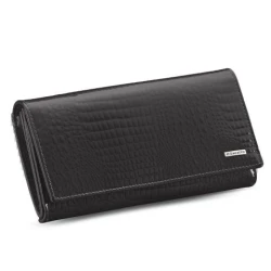 Moteriška juoda piniginė Elegant