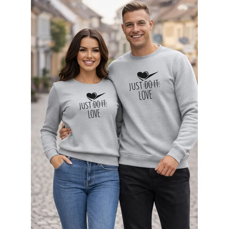 Light grey jumper Just do it (black)
