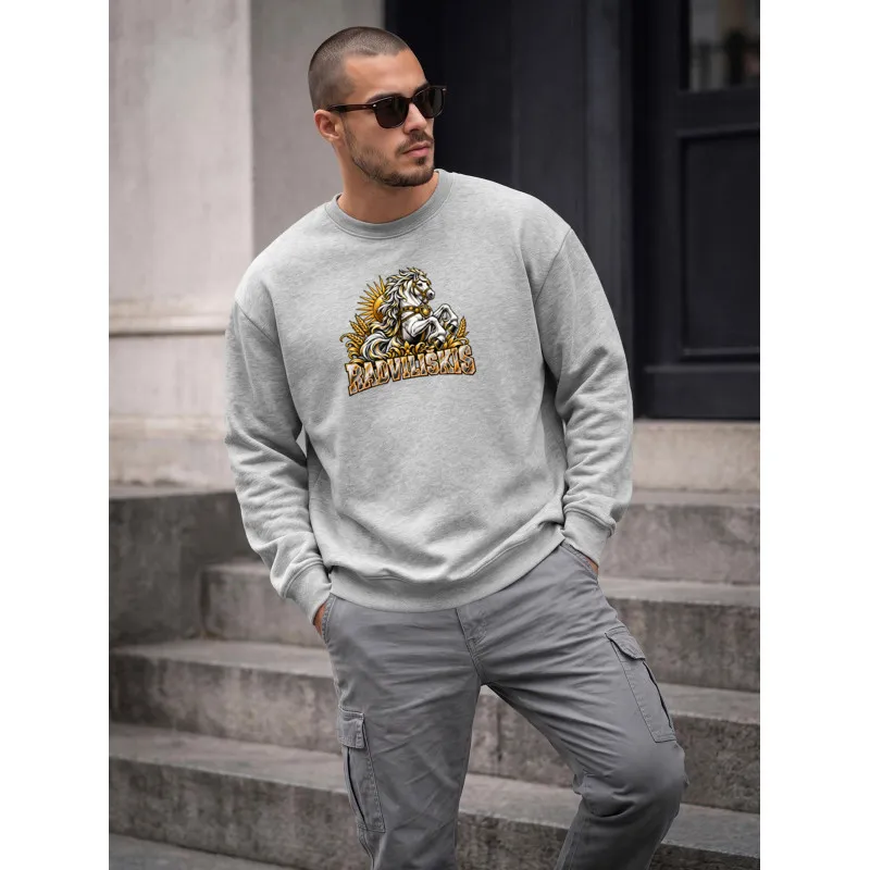 Miesten vaaleanharmaa villapaita Radviliškis