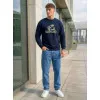 Men’s dark blue sweater, Kretinga