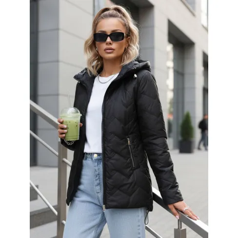 Women's quilted black jacket Almi Women's jackets