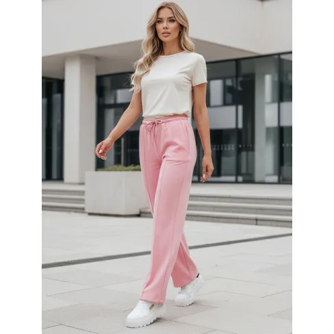 Moteriškos rožinės sportinės kelnės Dress