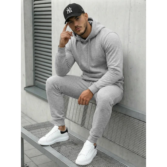 Pilkas vyriškas sportinis kostiumas Toni