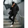 Miesten musta hupullinen takki Hari Talvitakit
