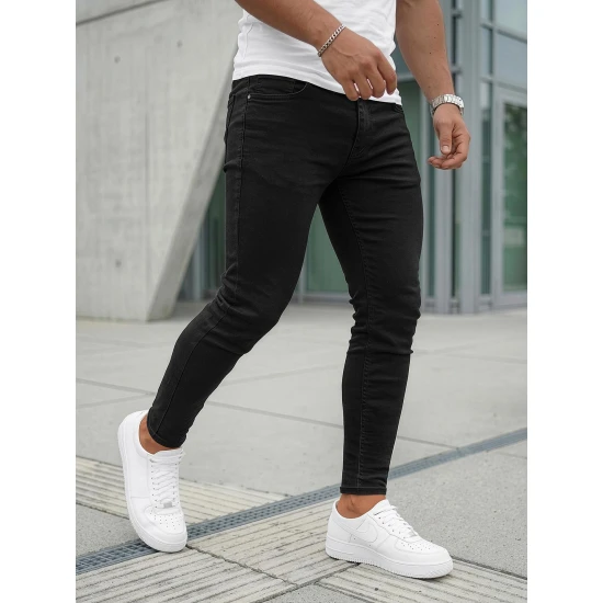 Vyriški juodos spalvos džinsai