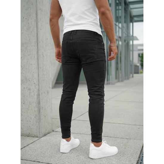 Vyriški juodos spalvos džinsai