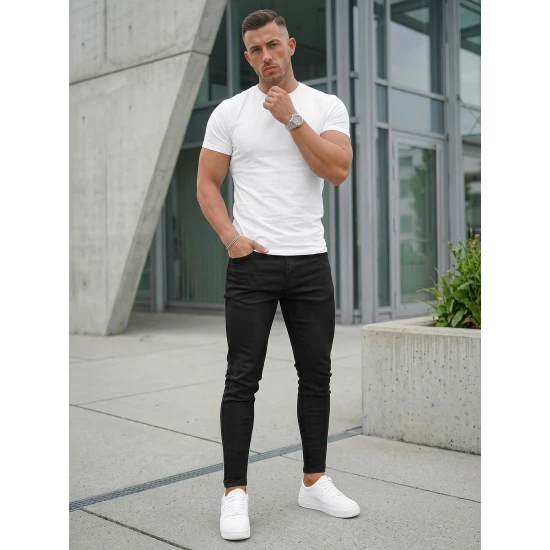 Vyriški juodos spalvos džinsai