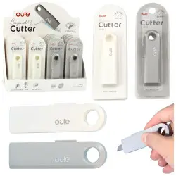 Kompaktiškas ištraukiamoji pjaustyklė, skirta popieriui ir plėvelei