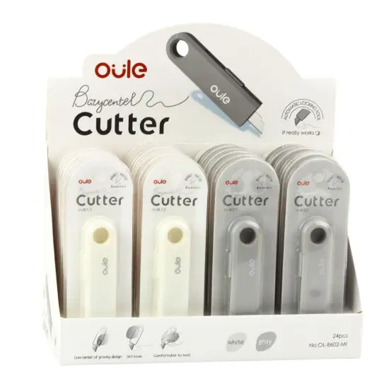 Mini Compact Retractable Cutter for Paper and Foil Mix Kanceliarinės prekės