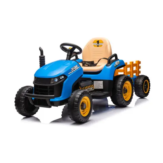 BBH-030 mėlynas akumuliatorinis traktorius