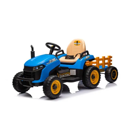 BBH-030 mėlynas akumuliatorinis traktorius