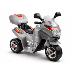 Akumuliatorinis  sidabrinis motociklas HC8051