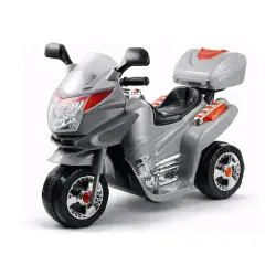 Akumuliatorinis  sidabrinis motociklas HC8051